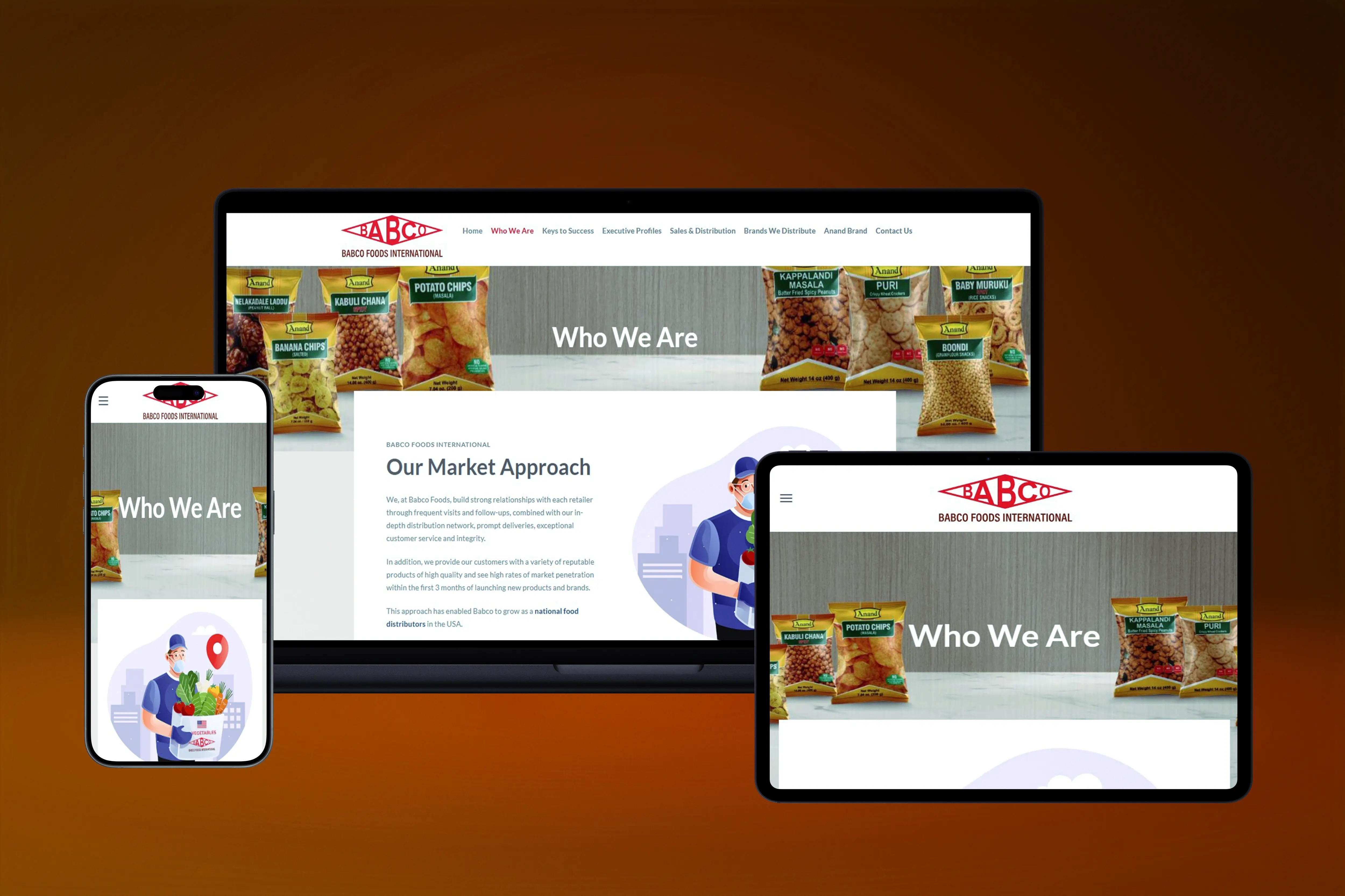 Babco Foods bulk order matrix interface for rapid SKU inputs