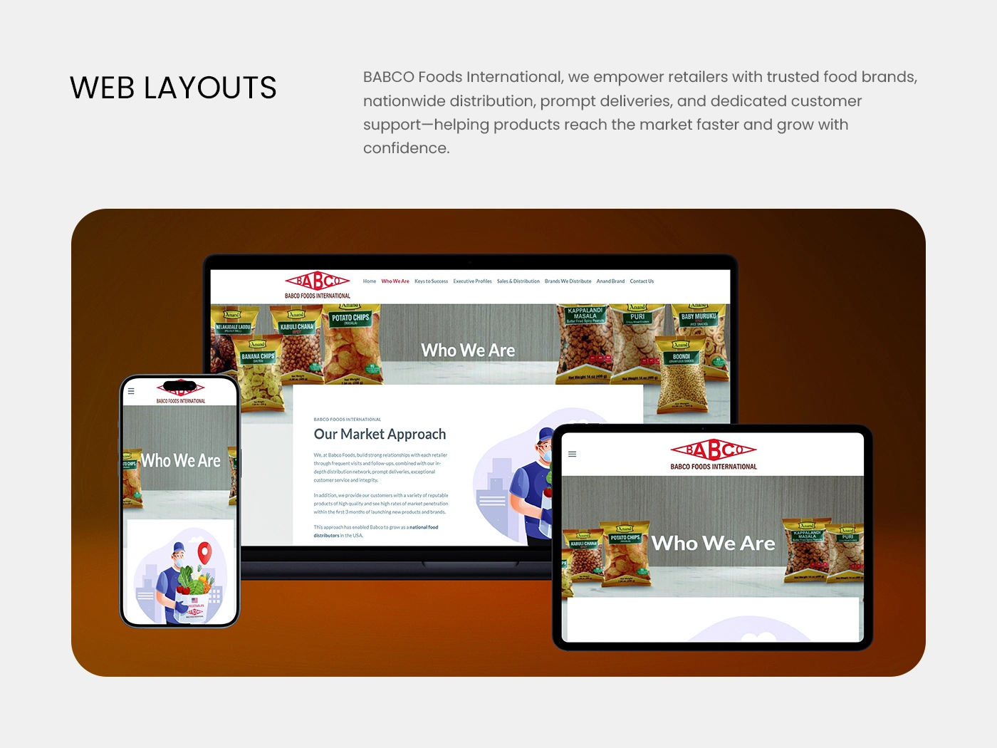 Babco Foods bulk order matrix interface for rapid SKU inputs