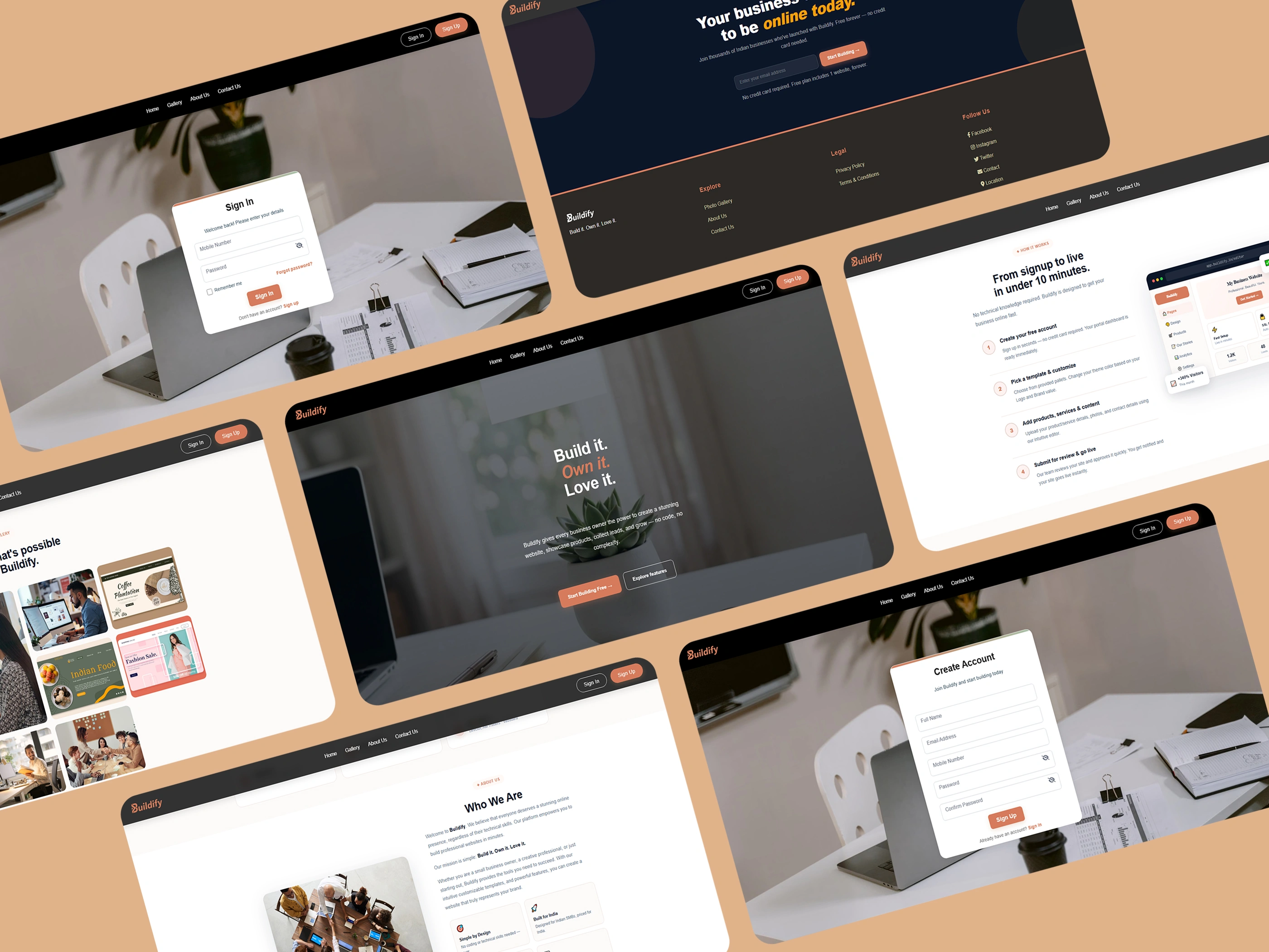 o-code visual page builder icon.