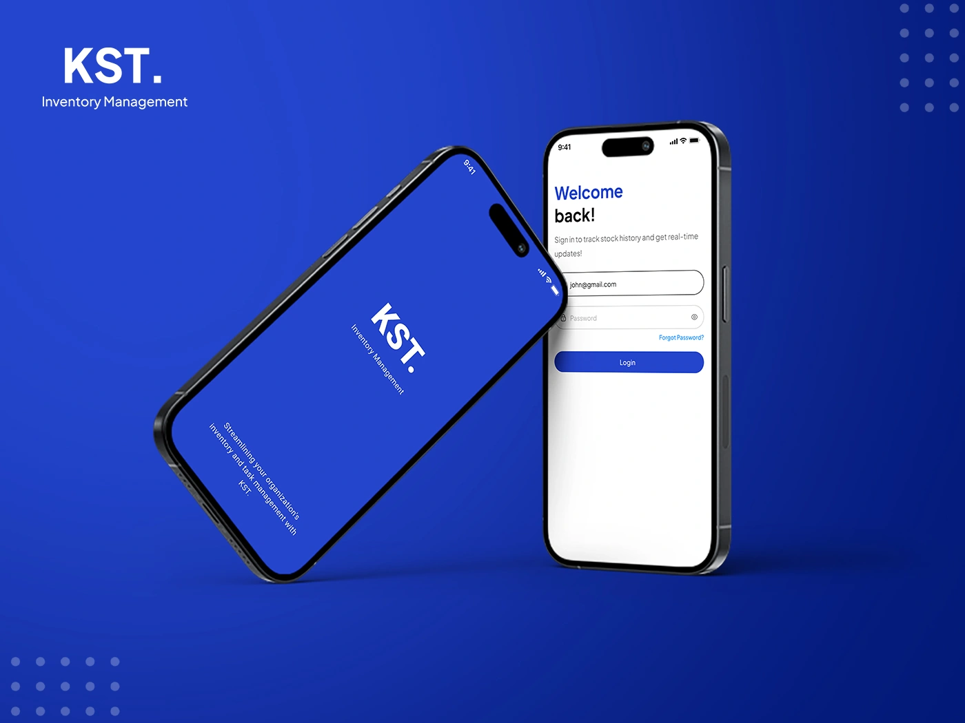 KST Textile Stock and Task Management - Mobile Interface Layout